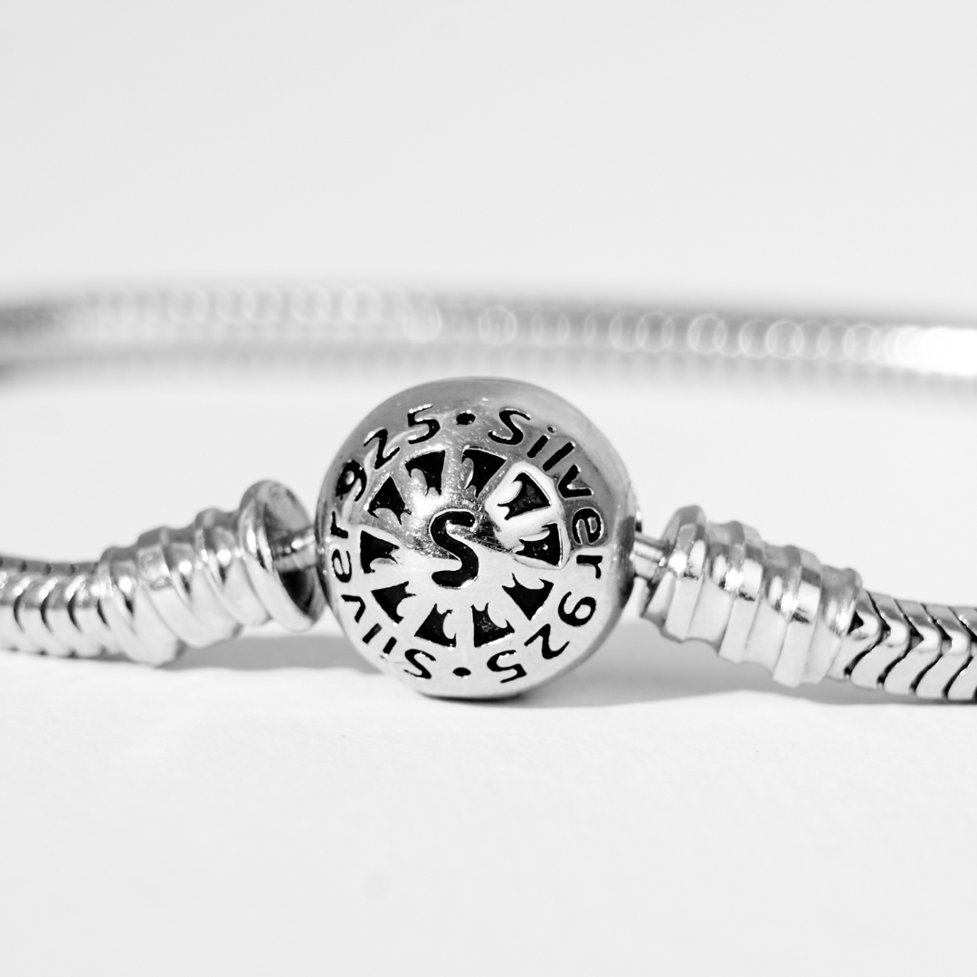 Flowtag - Brazalete Cadena de Serpiente con Cierre de Esfera - Club VIP - Silvertag Shop