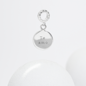 Charm Tag - Dije de Disco bail de rosca - Silvertag Shop
