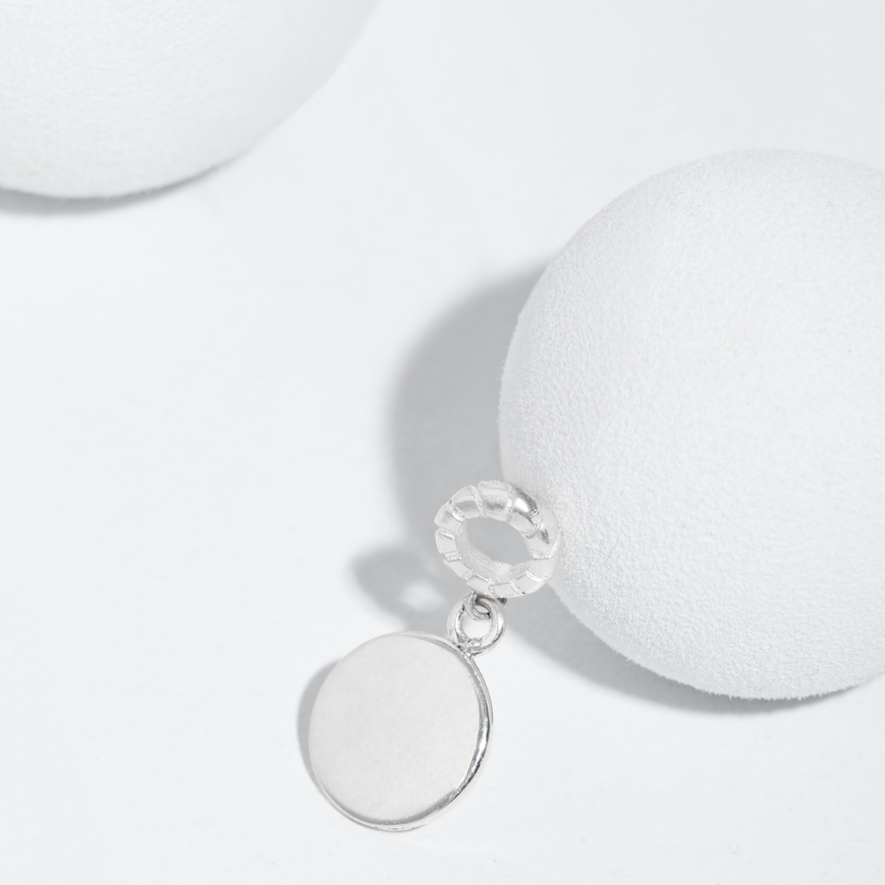 Charm Tag - Dije de Disco bail de rosca - Silvertag Shop