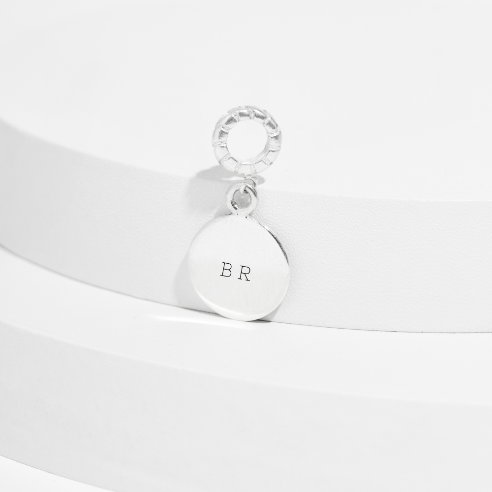 Charm Tag - Dije de Disco bail de rosca - Silvertag Shop