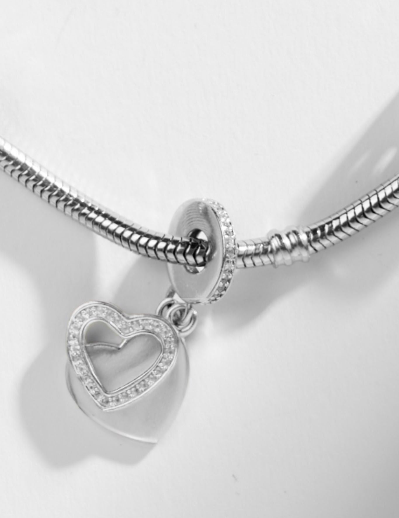 Charm Tag - Colgante Doble Corazón - Silvertag Shop